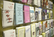 Students can find a variety of pamphlets on everything from diabetes to body piercing.