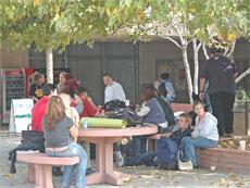The same group of students can regularly be found socializing in the Campus Center