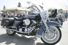 Motorcycles are displayed during the 5th annual Cruisin for a Wish at the Kern County Fairgrounds on March 23.