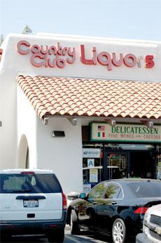 Country Club Liquors offers sandwiches and wine on the corner of Columbus Avenue and Oswell Road.