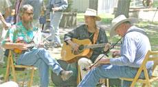 Out of the Blue Acoustic Music Band play at the Kern River Valley Nature Festival.