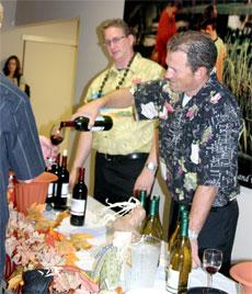 The Junior League of Bakersfield held their 21st annual Wine Fest at Stiers RV Park on Nov. 22. The event benefits women and children in Kern County and many volunteers including Jon Halpin, who served food and poured wine.