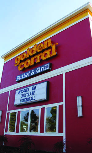  Golden Corral busy, but good and cheap