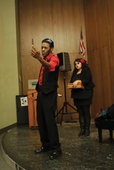 Students dance, sing and quote in SGA-sponsored Black History Month show