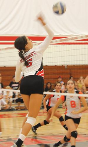 Volleyball sweeps first home catch