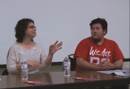 Director Shaleece Haas and SAGA advocate Jack Backover conduct “Real Boy” Q&A.
