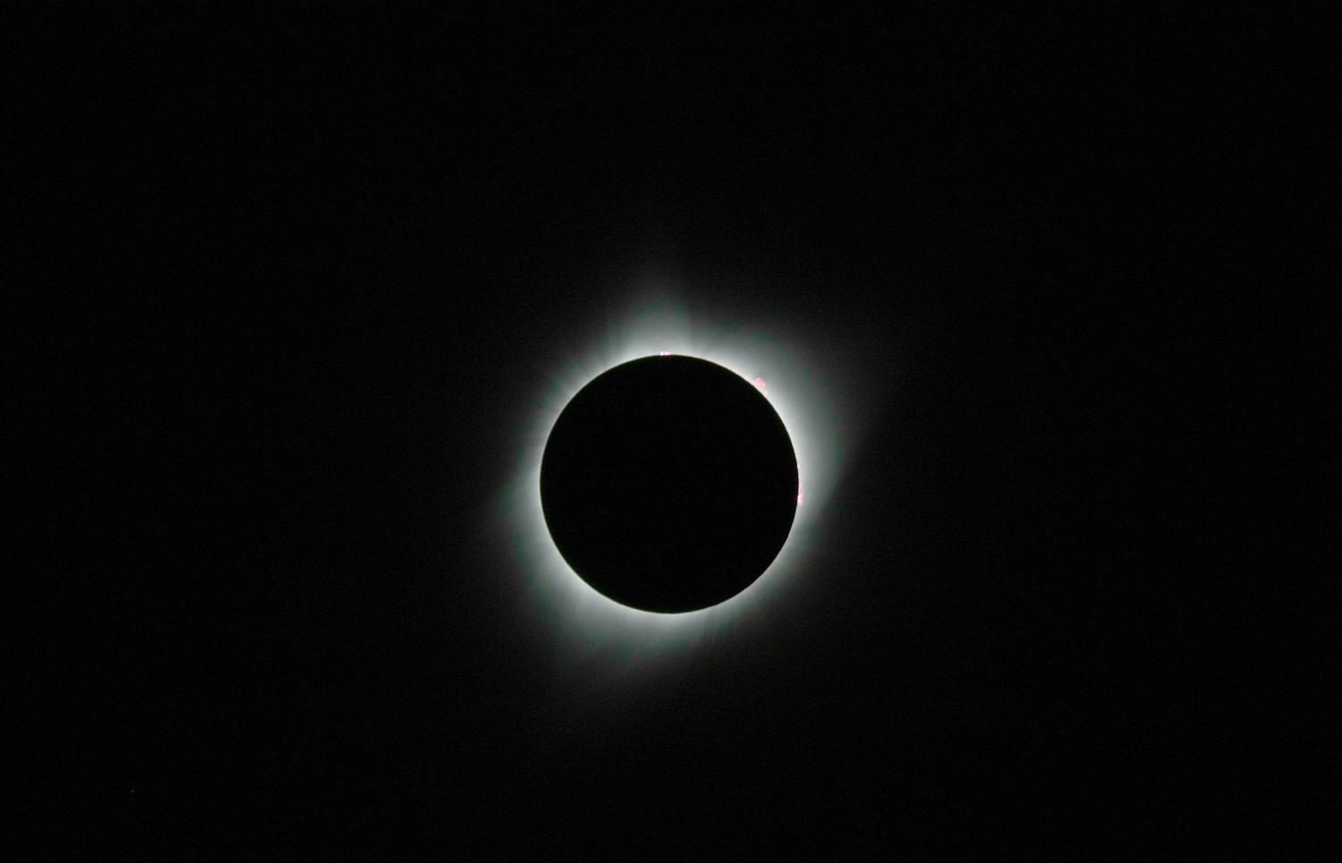 A+picture+showing+an+image+of+the+eclipse+that+occured+on+Aug.+21+by+Bakersfield+College+astronomy+professor%2C+Nick+Strobel.