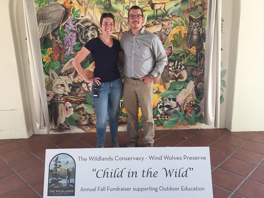 Left – Melissa Dabulamanzi (Education Director) and right – Landon Peppel (Director of Wind Wolves) posing for a photo.