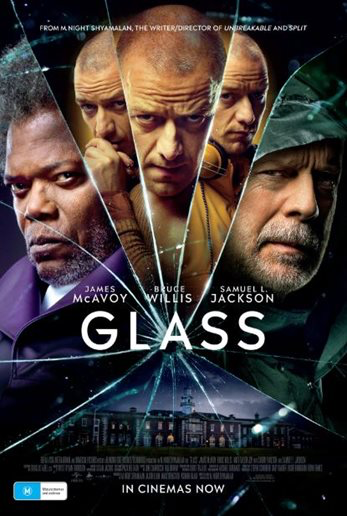 Official movie poster of M. Night Shyamalans movie Glass.