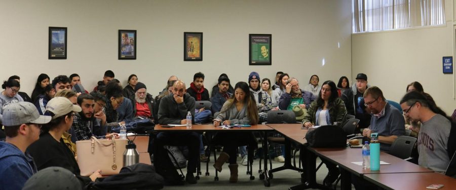 Students and faculty members gathered to discuss the first amendment and how pornography affected the amendment.