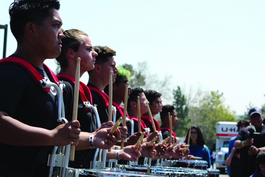 The Bakersfield College drum-line.