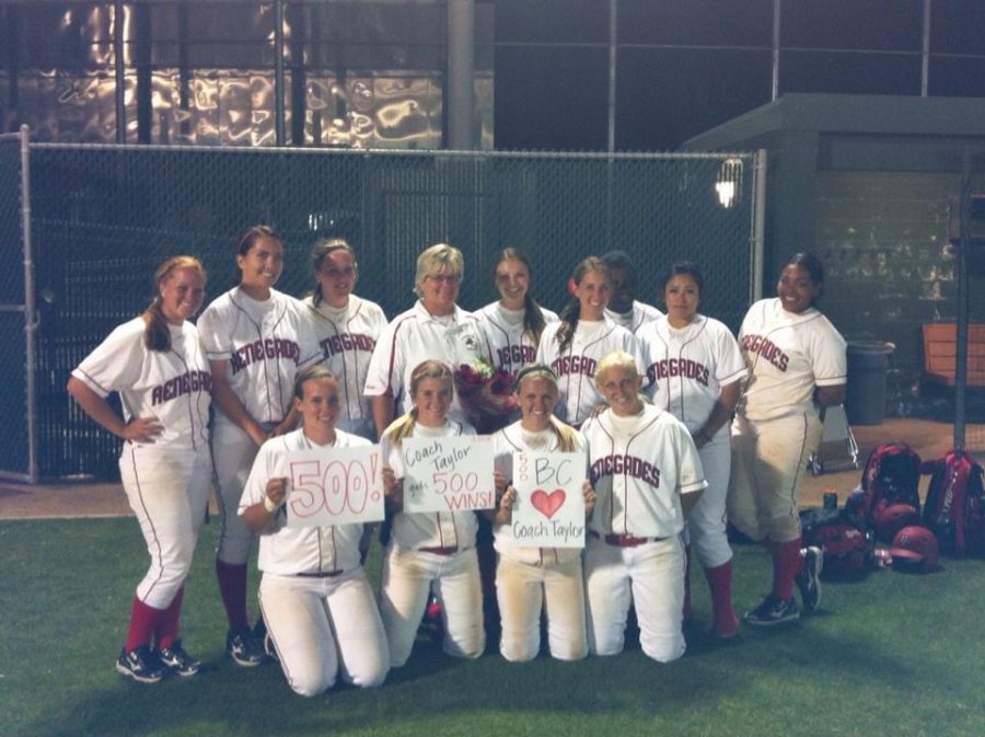 Sandi Taylor with Bakersfield Colleges softball team during her years as head softball coach. Bakersfield College’s President Sonya Christian announced Taylor will be officially retiring on June 25 after 30 years working at BC.