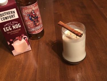 3.	Spiked eggnog featuring Captain Morgan Gingerbread Spiced.