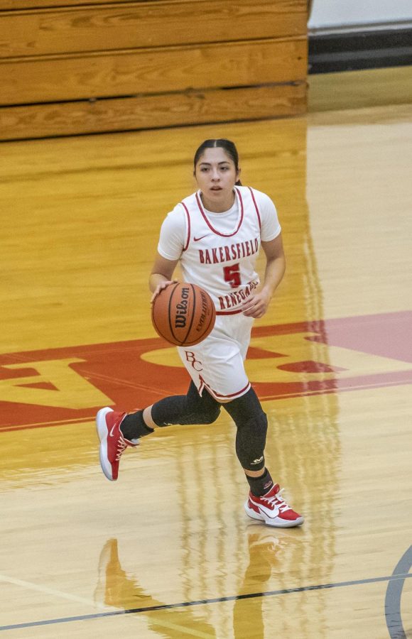 BC Womens Basketball player, Elise Enriquez (5), during the March 19 game.