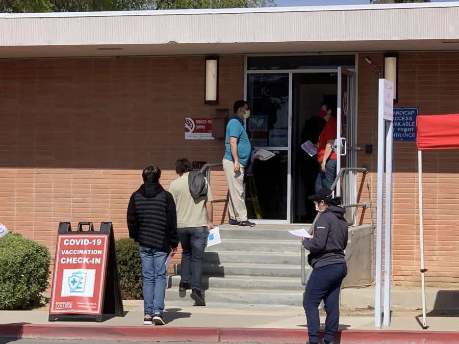 The Bakersfield College Student Health and Wellness Center hosted a Moderna vaccine clinWellness clinic in the Levinson Hall on the main Bakersfield ic College campus, March 9.