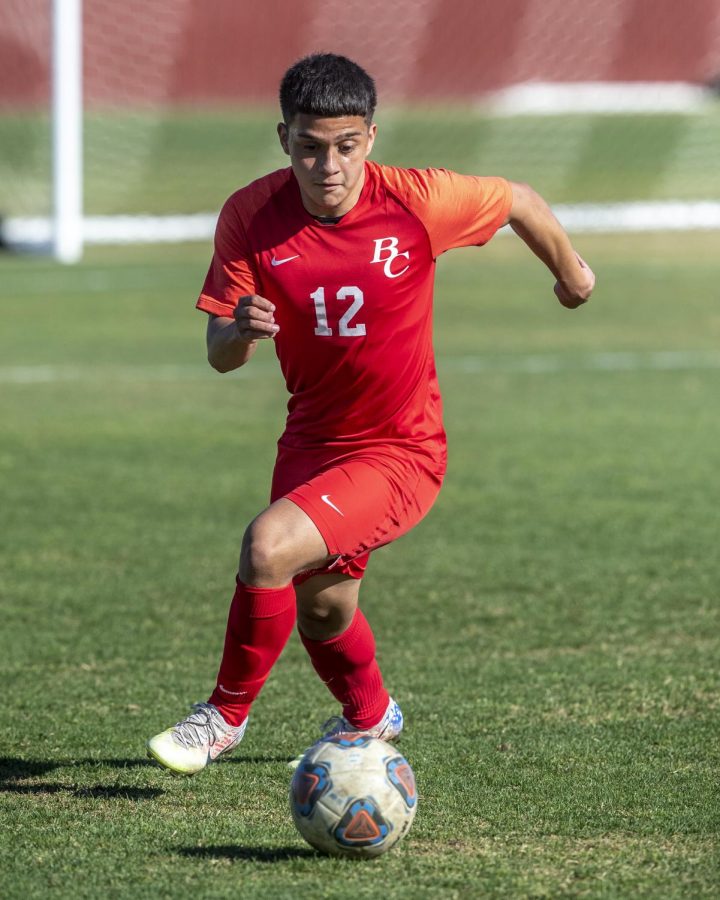 Bakersfield College Men’s soccer team during their third win on March 13 against Allan Hancock. 