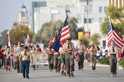 Boy Scouts of America Troop at the annual Veterans Day Parade