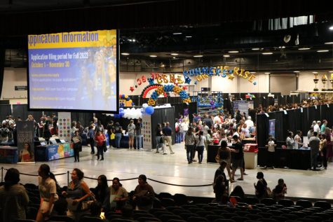 Inside Mechanics Bank Arena on Kern College Night