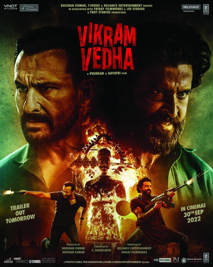 Promotional movie poster for Vikram Vedha