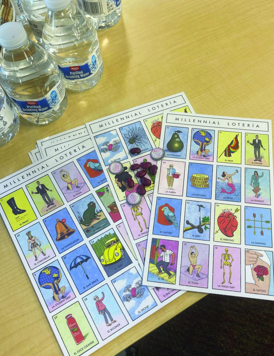 Millenial Loteria game boards bring a fun theme to Library Loteria.