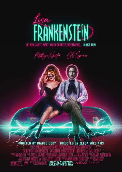 Lisa Frankenstein retro poster art 