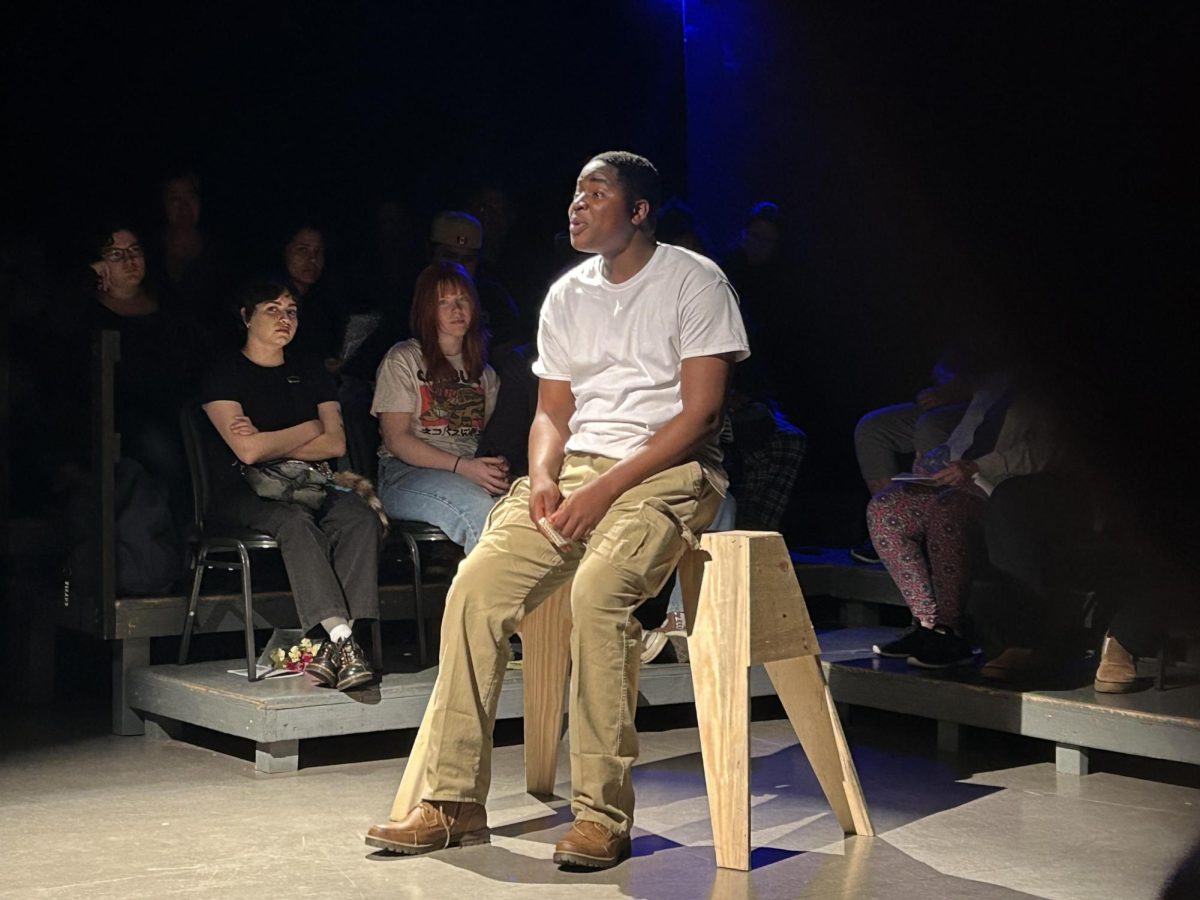 Boluwatife Olajide-Bosunde giving his performance as Homer Smith 