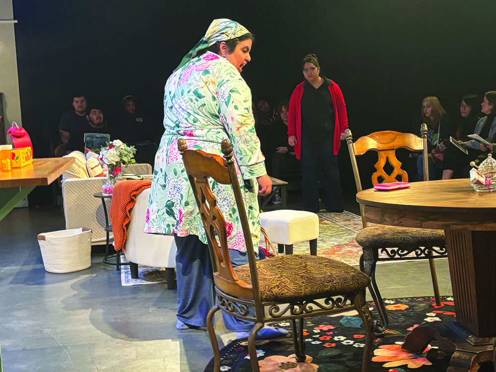 Jessie Cates (Damien Hernandez) and Thelma Cates (Rebeca Velez Rabago) arguing. Nov. 21. 