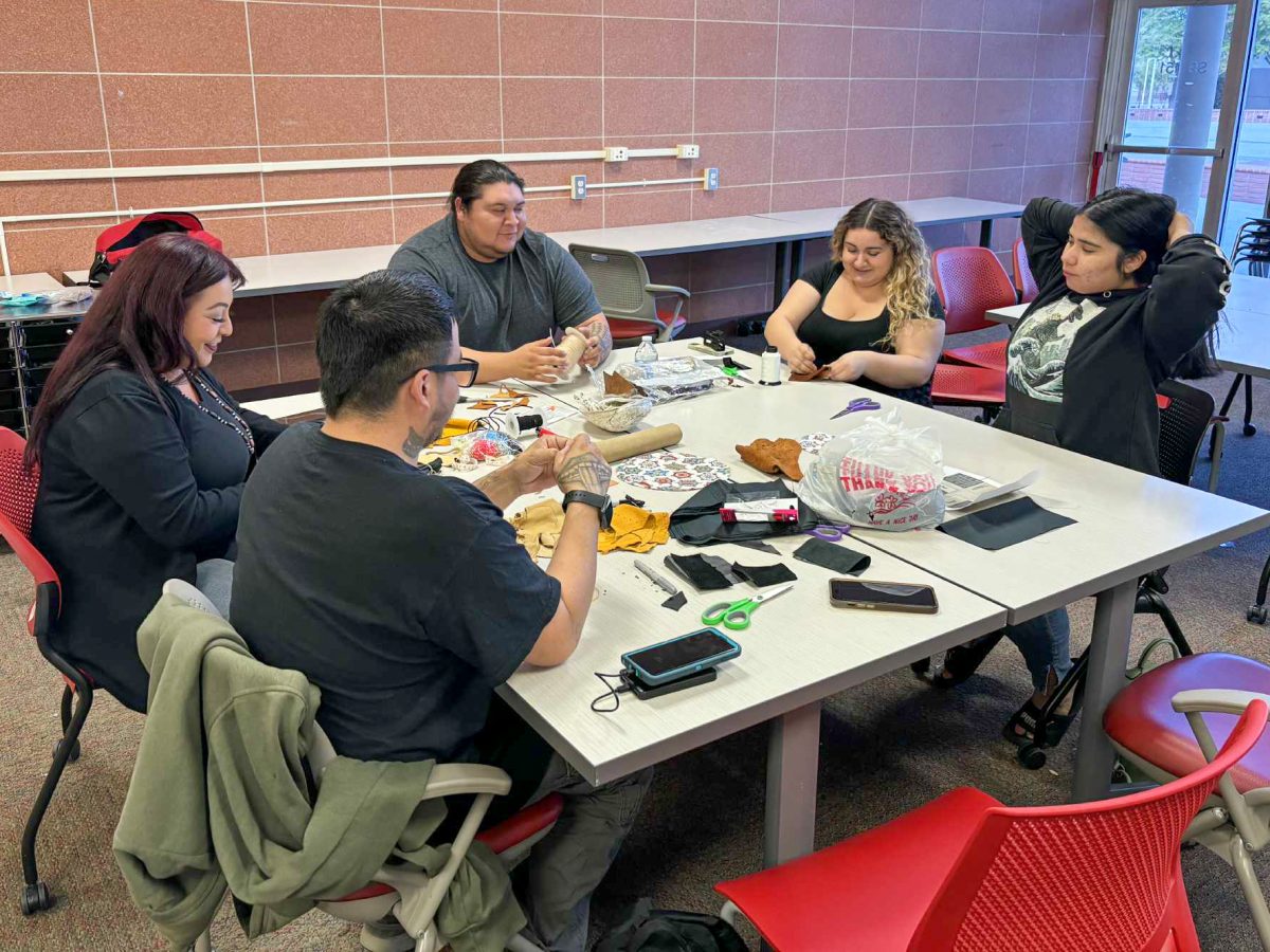 BC students and members of the NASSSP create medicine bags during the medicine bag workshop at BC on Nov. 12, 2025. 