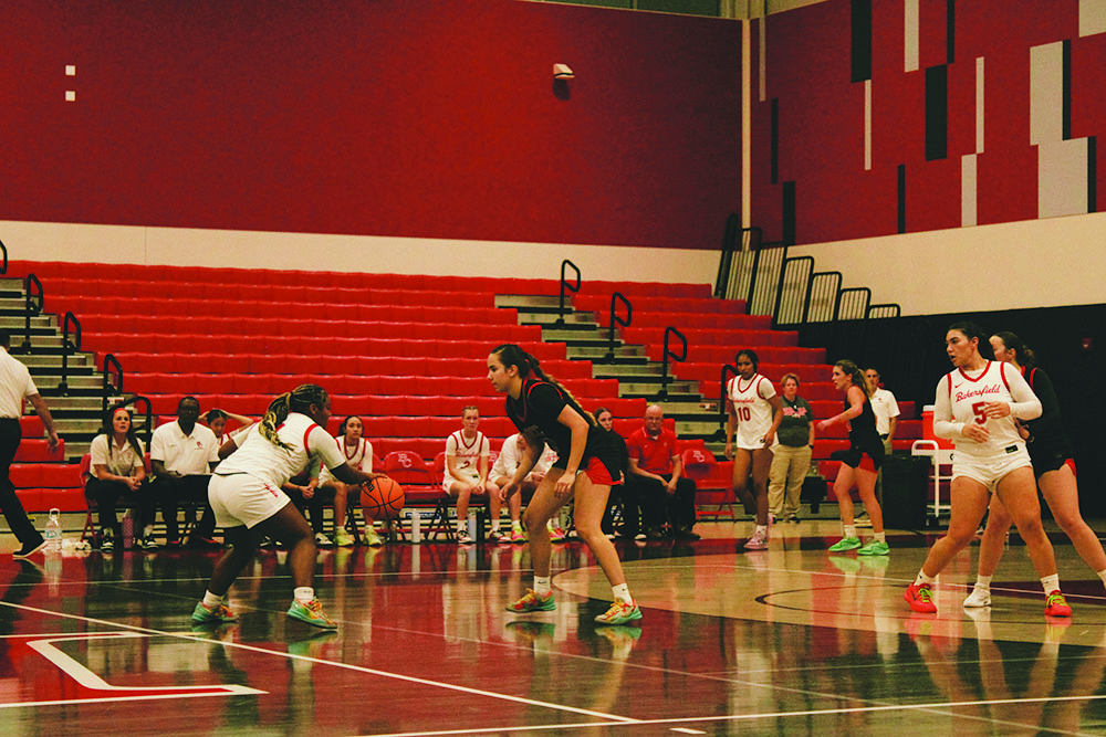 #9 Naveah Matthews calculating her next move.