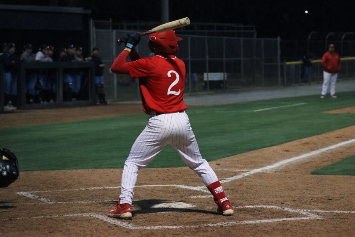 Nick Martin up to bat at the Bakersfield College home game Jan. 24. 