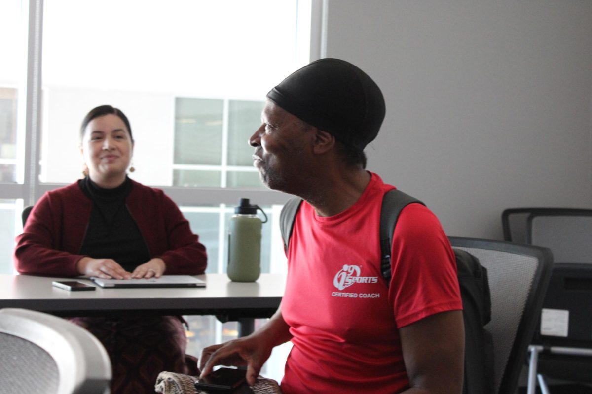 Regular attendee Stefan Lambert shares advice he received on his way to the workshop with Rubi Haro (Left) and Dave Seymour